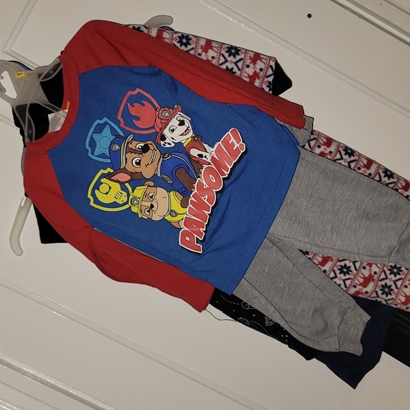Nickelodeon Paw Patrol 2pc sweats and LS top "Pawsome" outfit - Picture 1 of 10